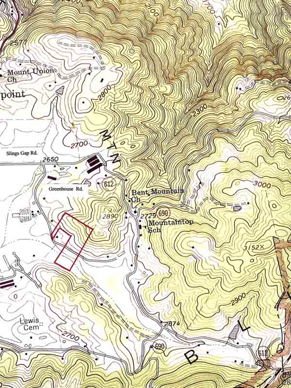Topo map